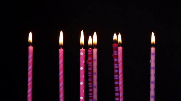 Happy Birthday Candles 8 Year