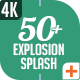 Splash Explosion Fireworks Animated Shapes - VideoHive Item for Sale