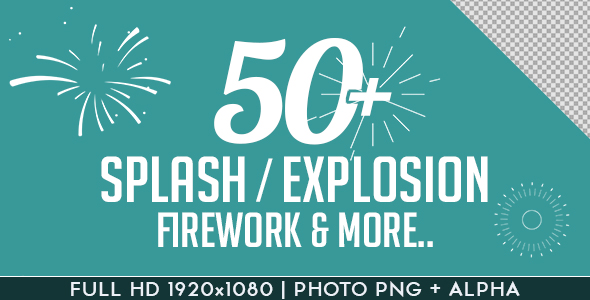 Splash Explosion Fireworks Animated Shapes