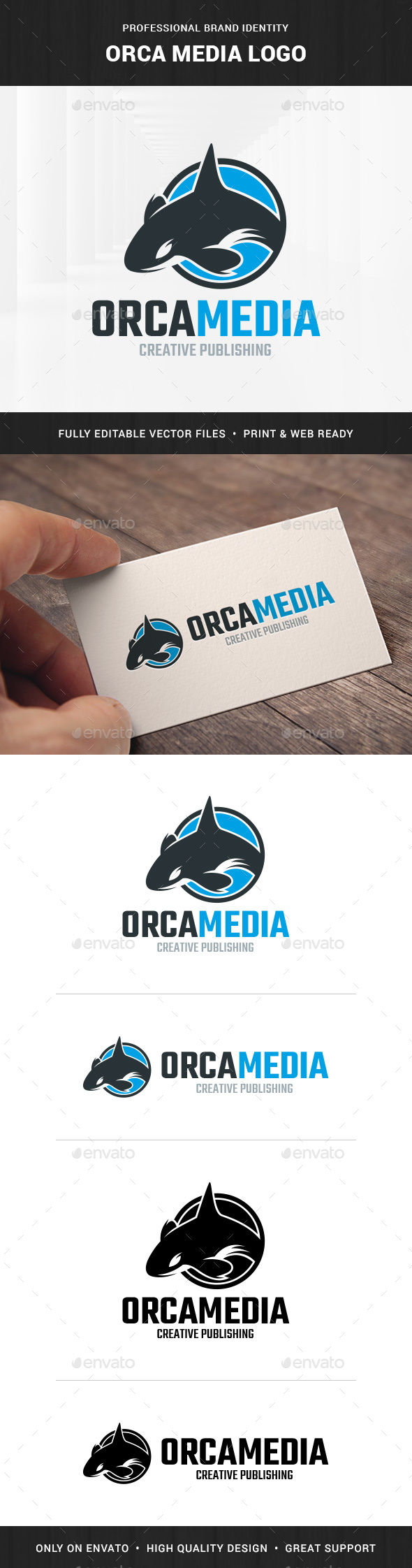 Orca Media Logo Template