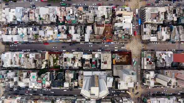 Aerial view of Hong Kong city