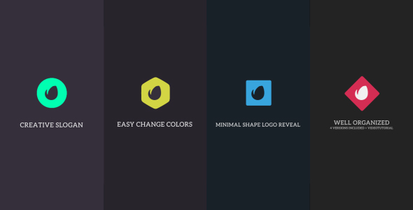 Minimal Shapes Logo Reveal