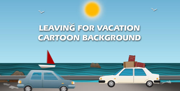 Leaving For Vacation Cartoon Background