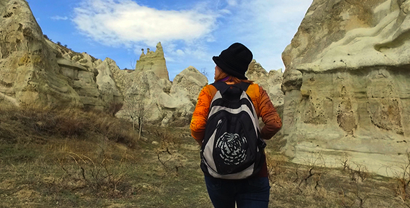 Tourist in Cappadocia