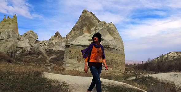Young Woman in Cappadocia-Turkey
