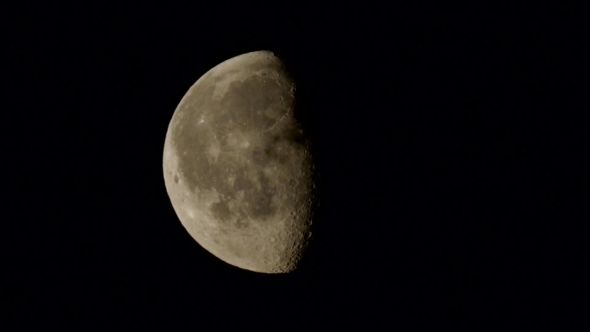 Moon. Waning Gibbous