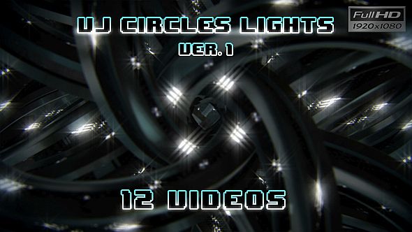 VJ Loops Circles Lights Ver.1 - 12 Pack