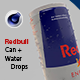 Redbull energy can with water drops - 3DOcean Item for Sale