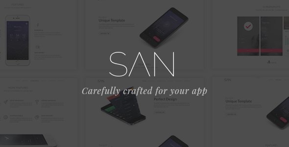 San – Responsive App Landing Template