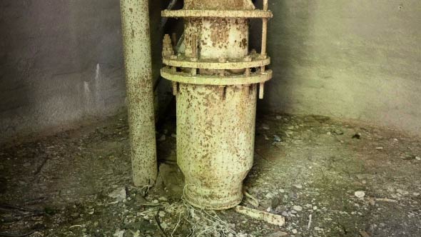 Water Tower Pipe in the Abandoned Factory