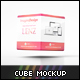 Promotional Cube Display Mockup