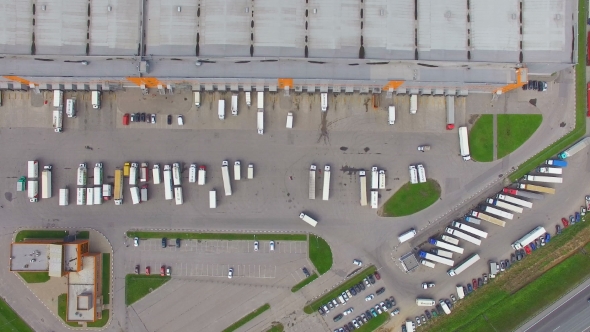 Aerial View Of Distribution Hub