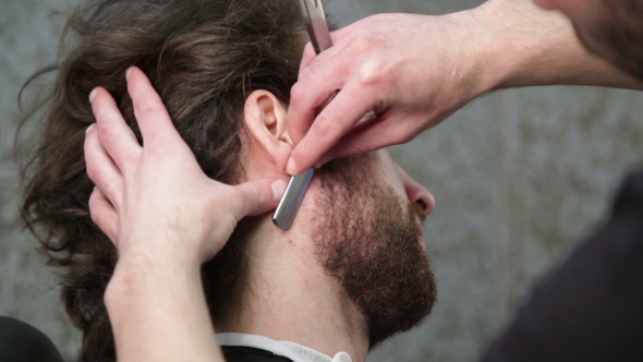  Cutting Man's Beard With the Straight Razor