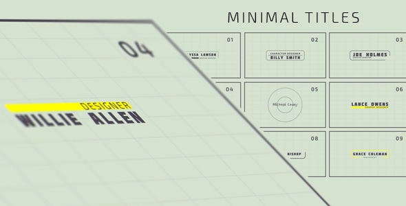 Minimal Titles And Lowerthirds Pack alt