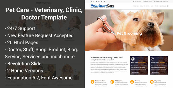 Veternio - Veterinary & Health HTML Template