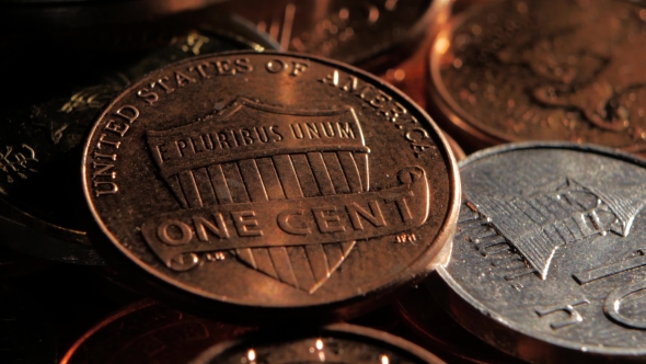 One Cent is on Top of the Pile