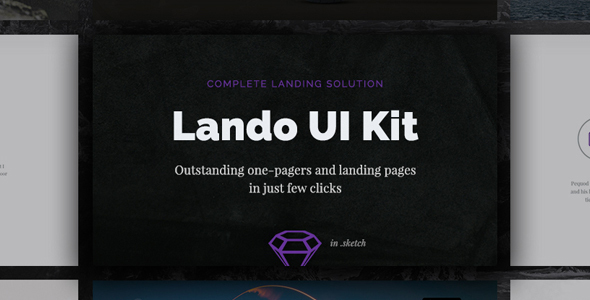 Zestaw Lando UI - kompletne karty Landing Solution 95+