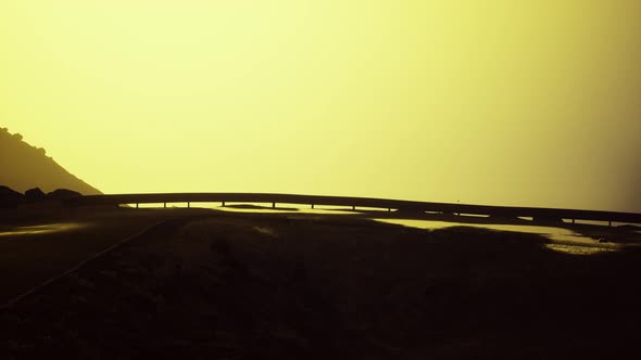 Atlantic Ocean Road Near the Mountain