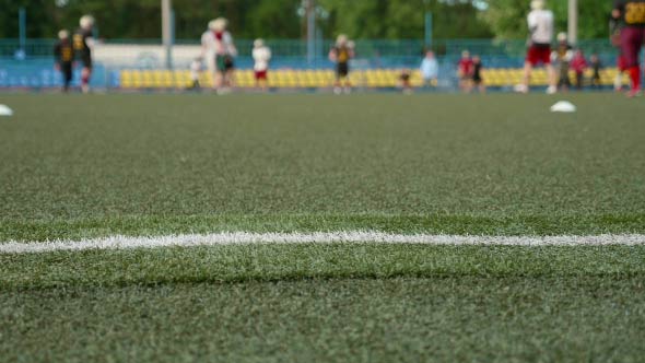 Field Edge of the American Football