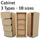 Low Poly Cabinet pack - 3DOcean Item for Sale