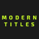 Modern Titles and Lower Thirds - VideoHive Item for Sale