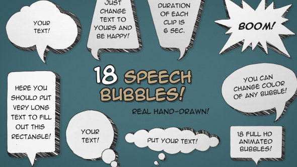 Cartoon Speech Bubbles alt