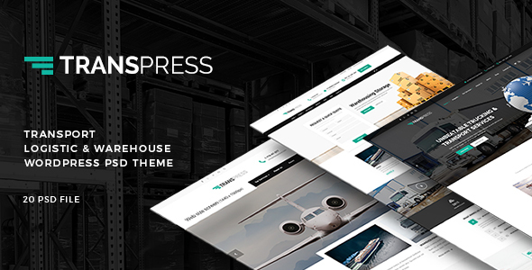 Transpress - Transport, Logistics & Warehouse PSD Template