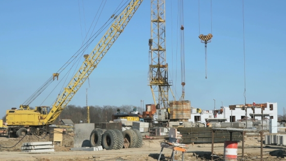 Construction Of The Residential Apartment Building