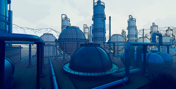 Graphic Drawing of The Refinery alt