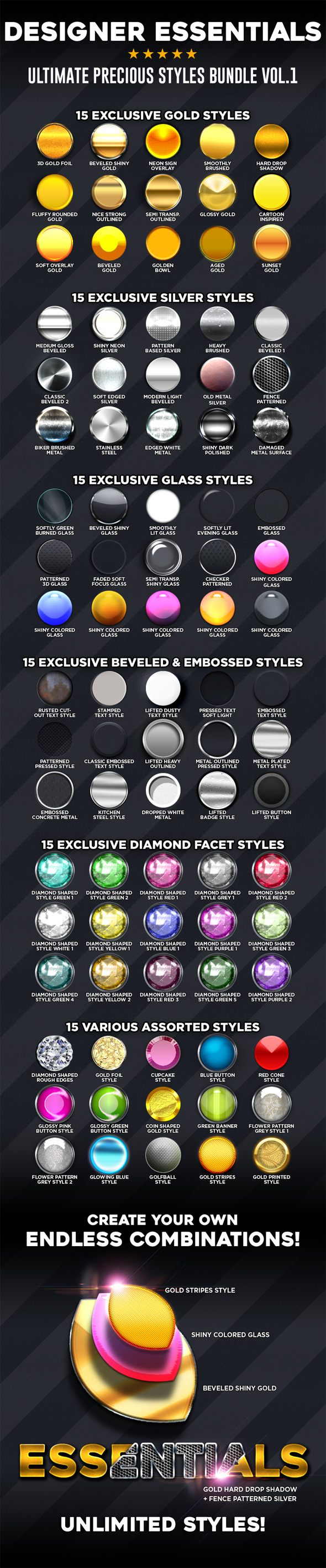 Designer Essentials Ultimate Precious Styles Bundle Vol.1