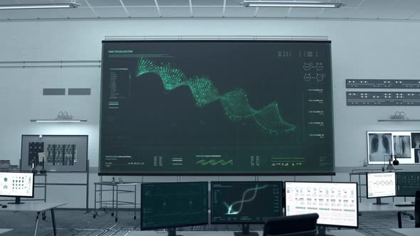 Searching for mutations in DNA after the genetic experiment at the laboratory alt