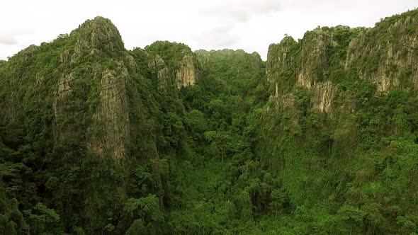 Aerial Limestone Mountain 12