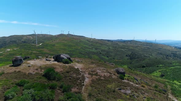 Alternative Energy Wind Power Turbines Station