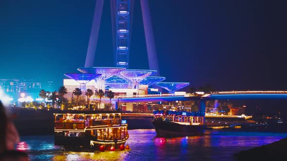 Dubai Marina Near Ain Dubai is the World's Largest and Tallest Observation Wheel Located on