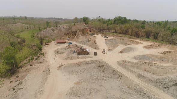 Construction Site in the Mountainside