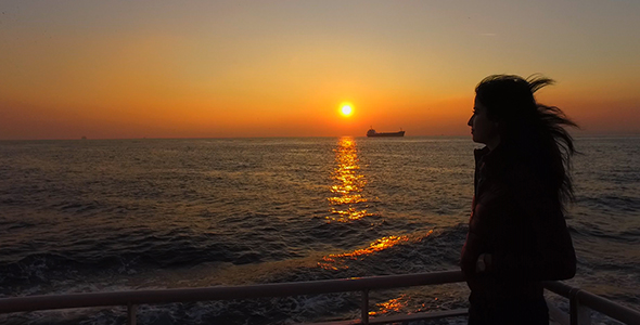 Ferry Journey and Sunset