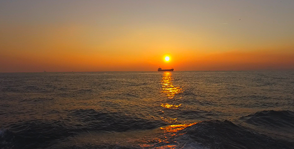 Sunset and Boat