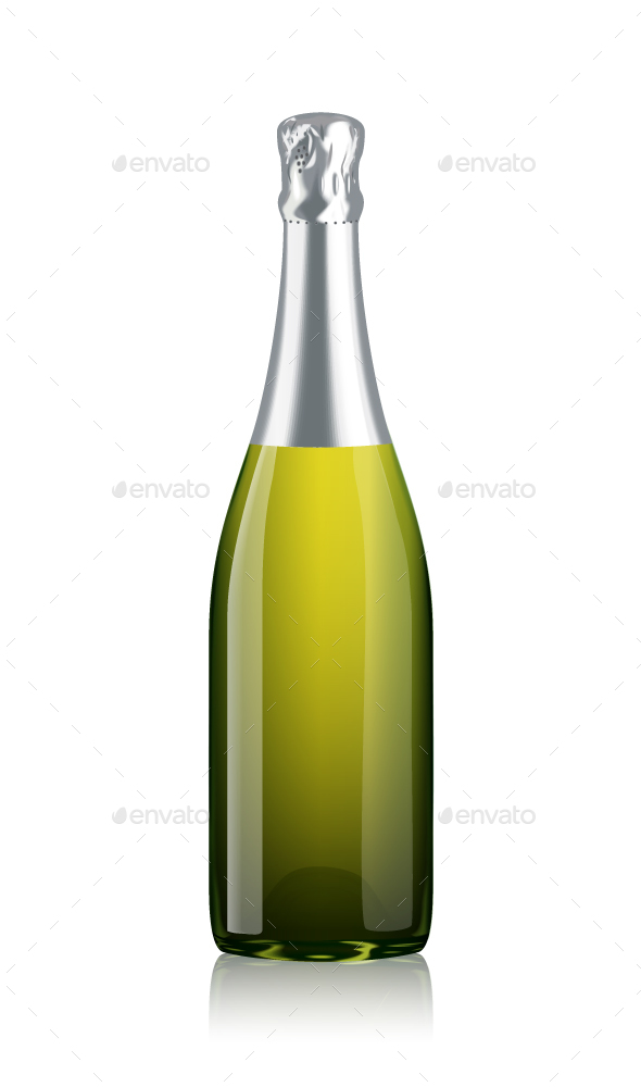 Champagne Bottle Vector