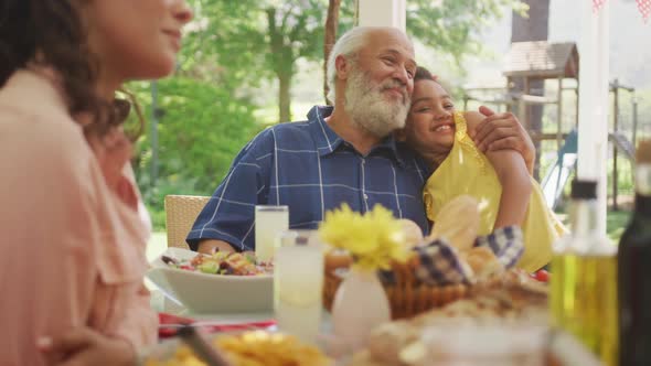 Senior African American man spending time in garden