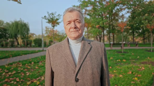 Aged Caucasian Man Portrait