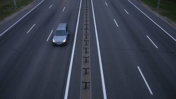 Traffic Of Car On Busy Highway Infrastructure