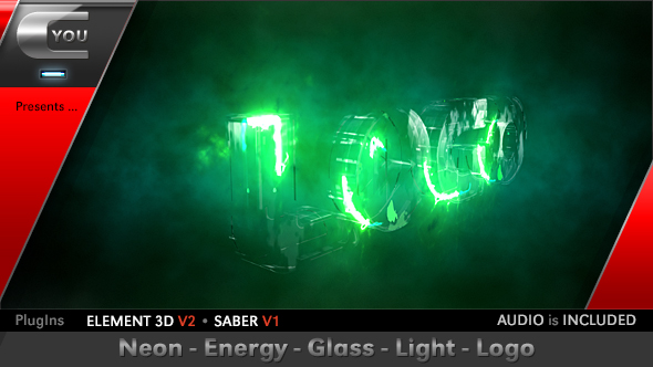 Neon Energy Glass Light Logo alt