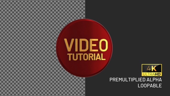 Video Tutorial Rotating Looping Badge with Alpha Channel