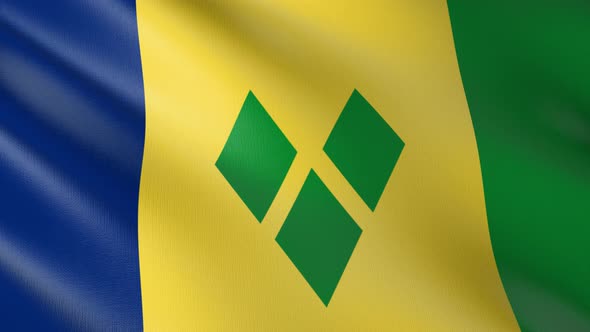 Flag of The Saint Vincent and the Grenadines