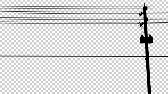 Utility Pole Silhouettes - On The Road alt