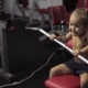 Cute Baby Girl Training In Sport Gym - VideoHive Item for Sale