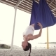 Anti-gravity Yoga, Woman Doing Yoga Exercises - VideoHive Item for Sale