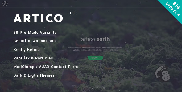 Artico - Responsive Coming Soon Template