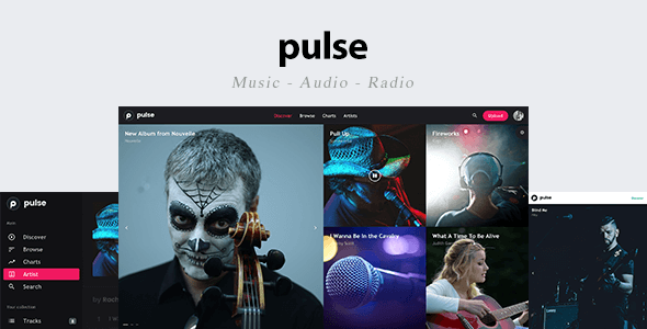 puls - Muzyka, audio, szablon radiowy