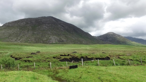 Hills And Plain Of Connemara In Ireland 40